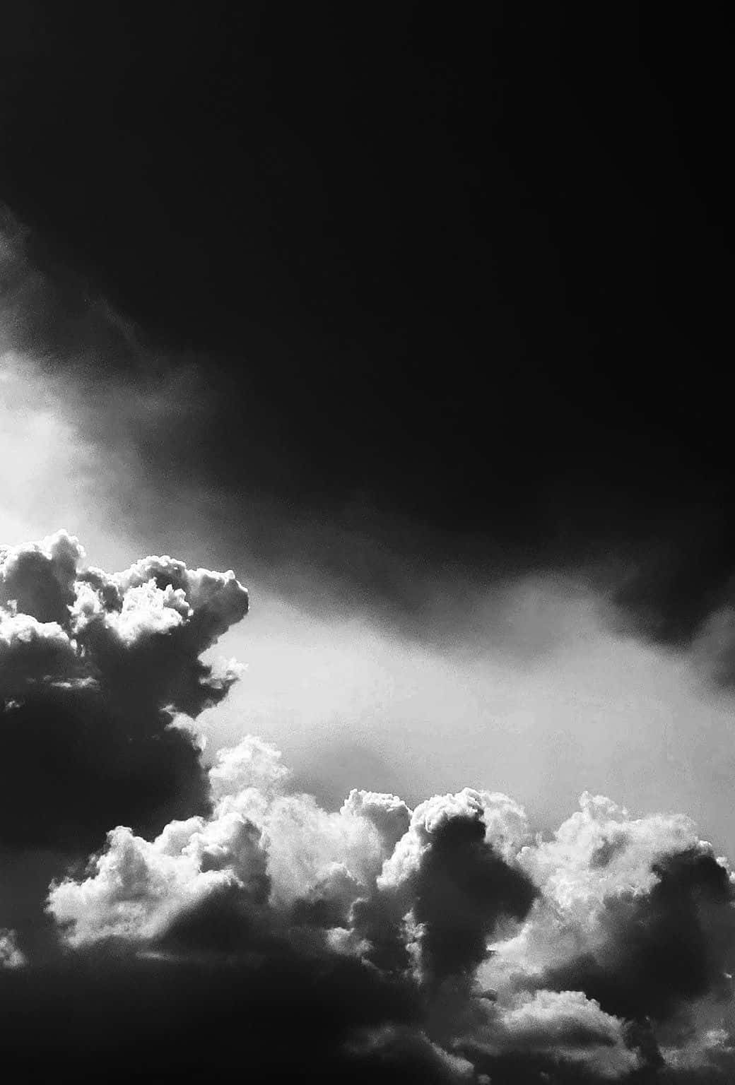 Beautiful Black and White Clouds Wallpaper