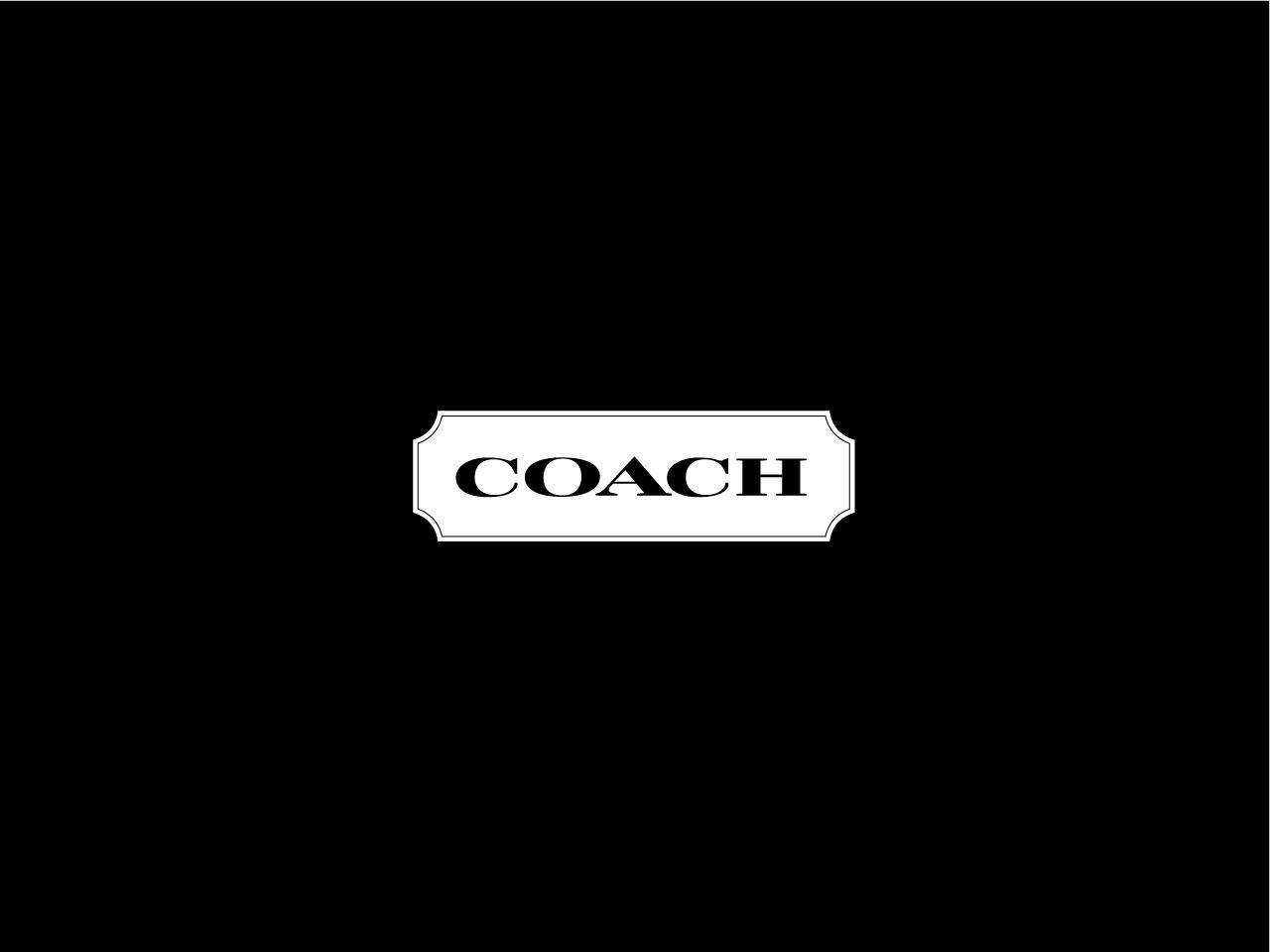 Black And White Coach Logo Background