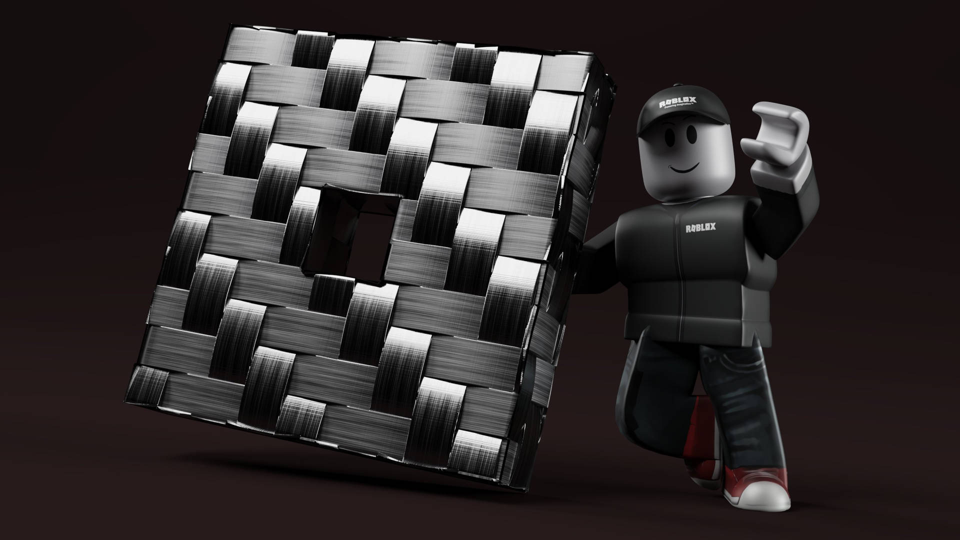 Black-and-white Cool Roblox Wallpaper