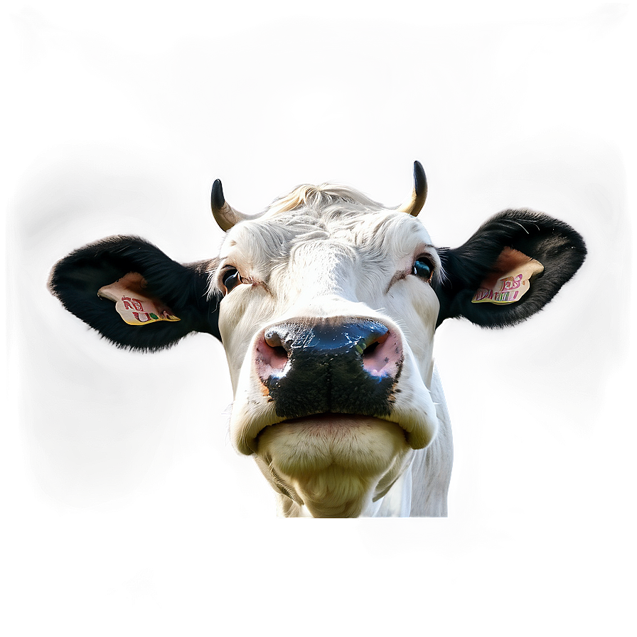 Black And White Cow Face Png 06212024 PNG