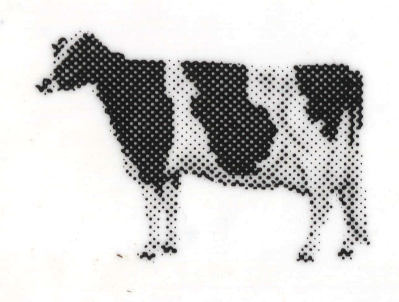 A Cross Stitch Pattern Of A Cow