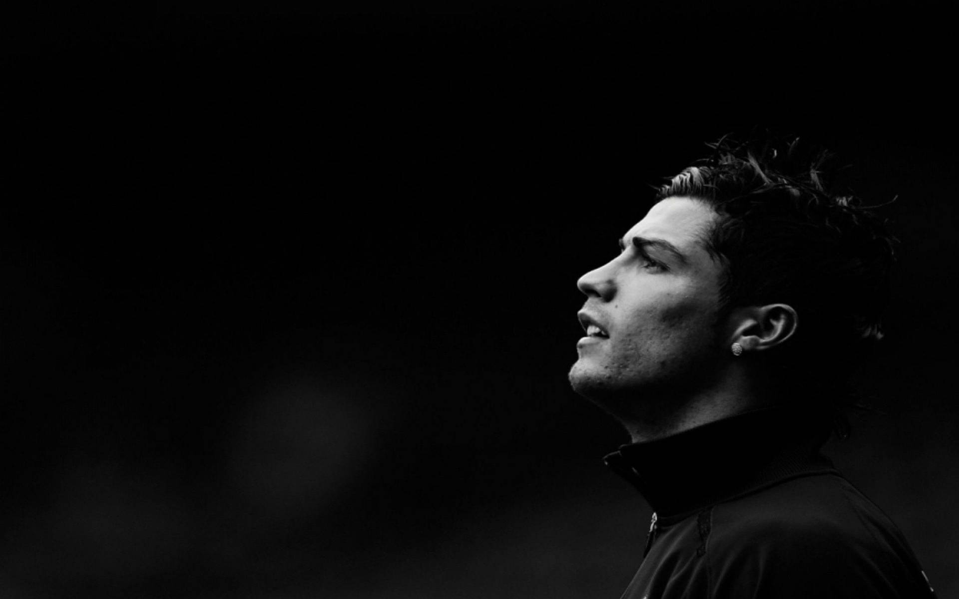 Cristiano Ronaldo Stands With Intensity Wallpaper