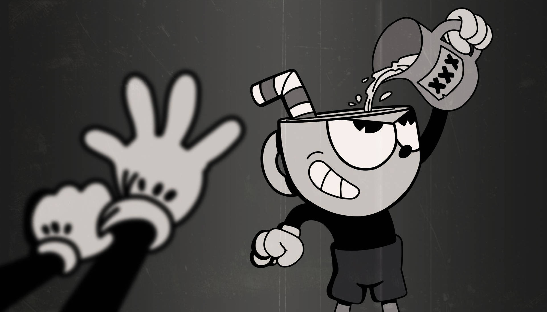 Black And White Cuphead