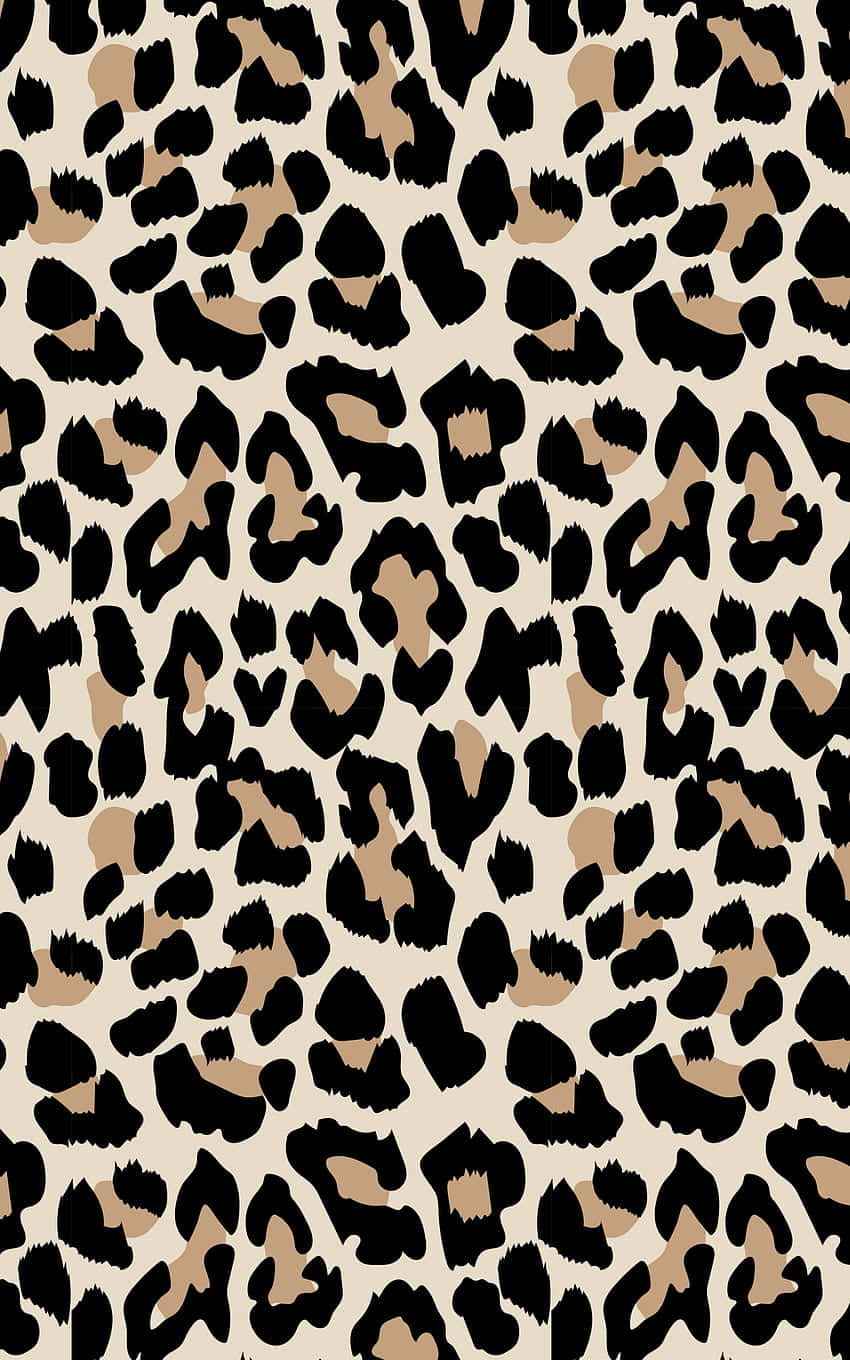 Black And White Cute Cheetah Print Wallpaper