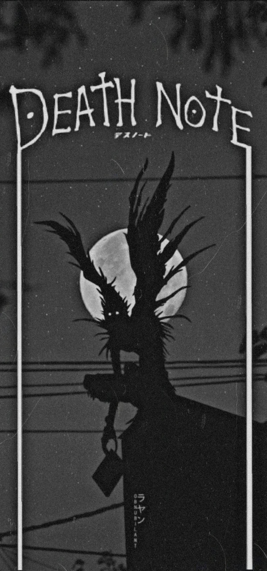 Black And White Death Note Phone Wallpaper
