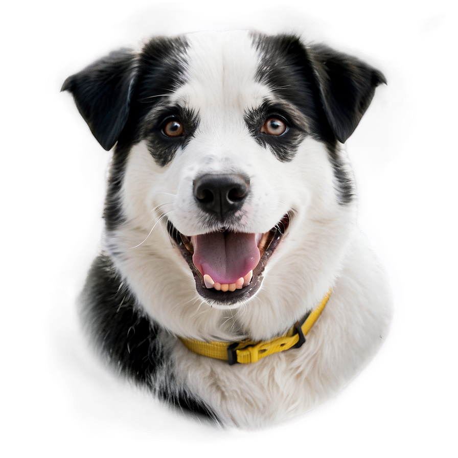 Black And White Dog Face Png 6 PNG