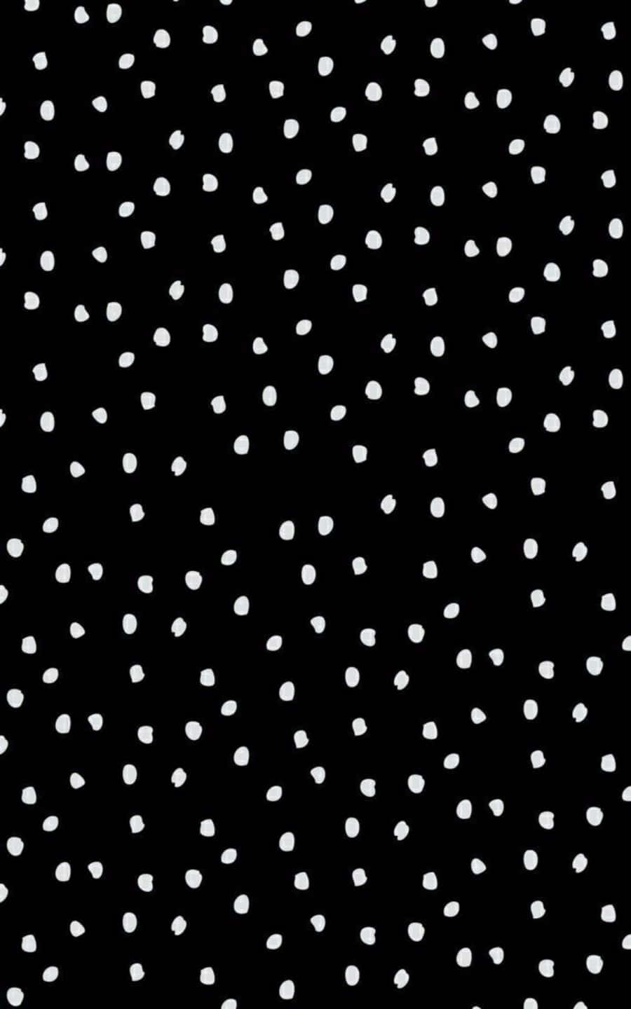 Abstract Black and White Dots Pattern Wallpaper