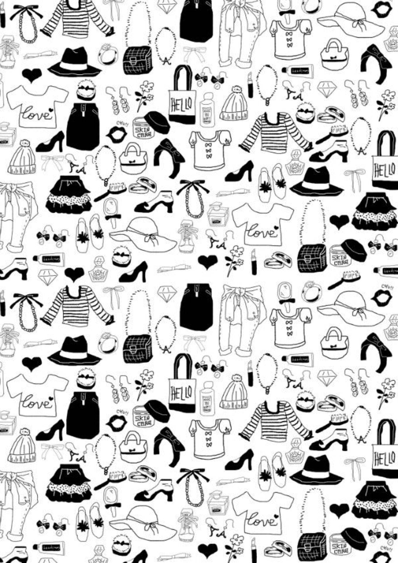 Make a bold statement in black and white! Wallpaper