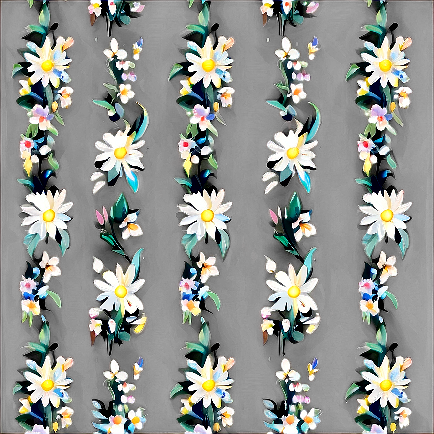 Black And White Floral Pattern Png Lje PNG