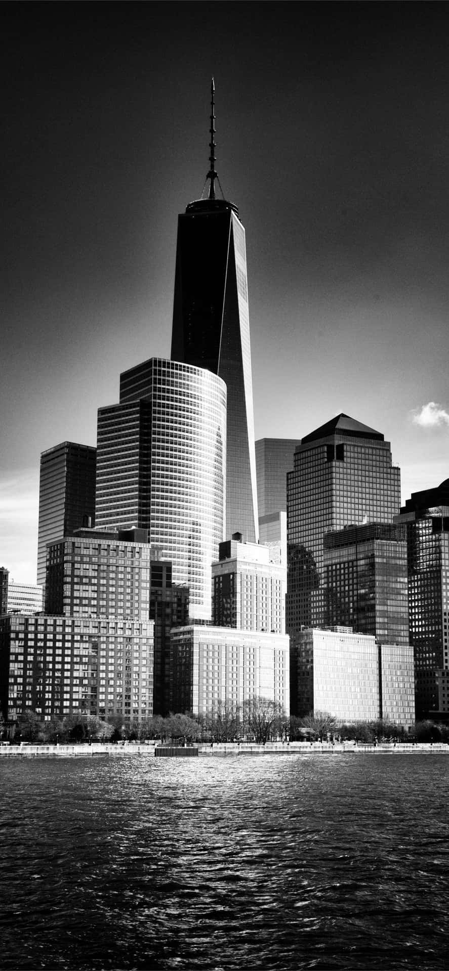 Black And White Freedom Tower Photograph Wallpaper