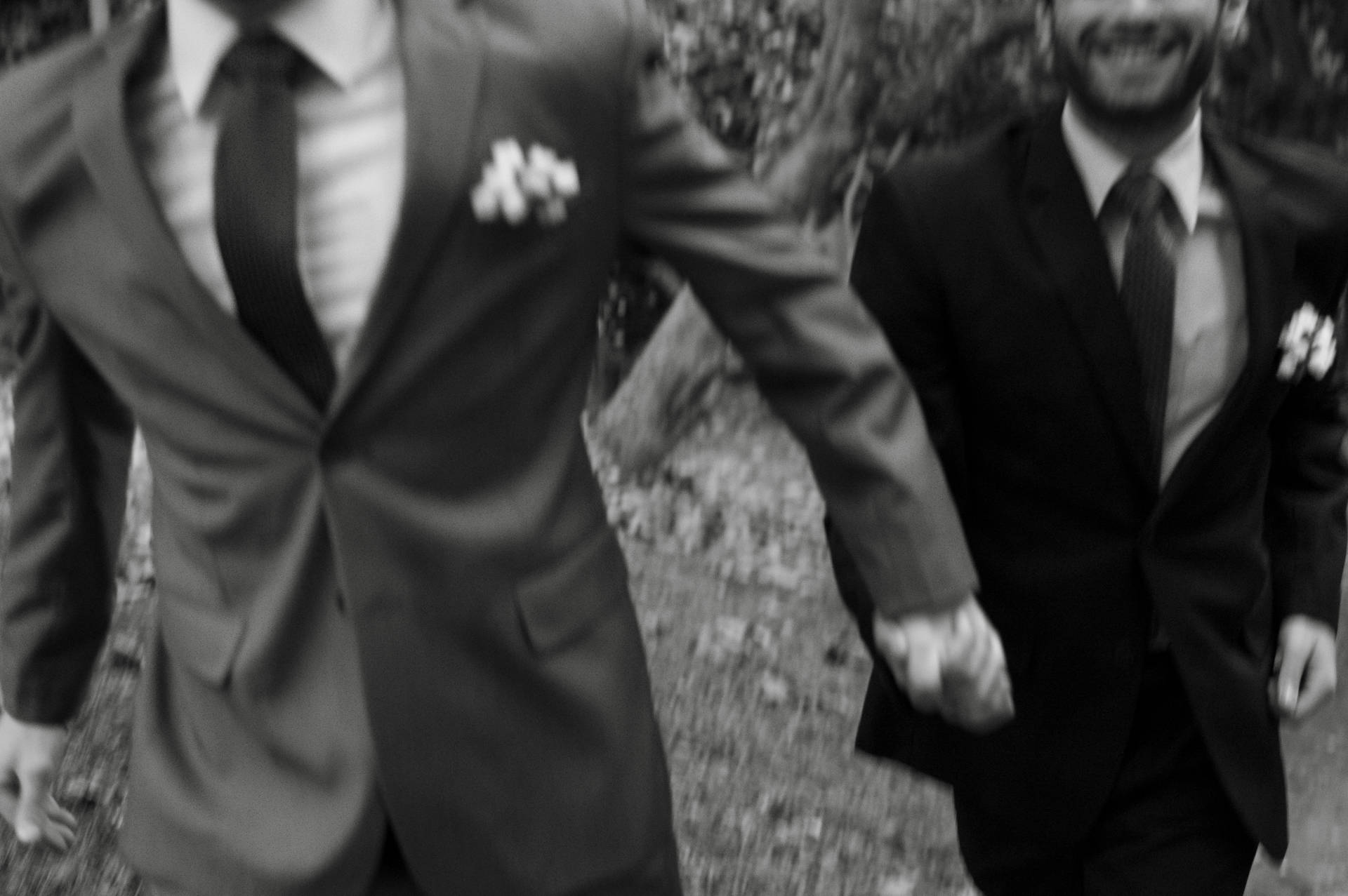 Black And White Gay Wedding Picture