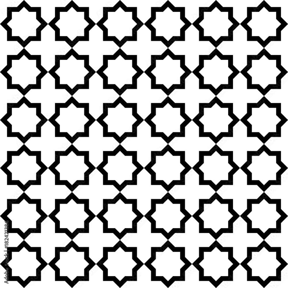 Captivating Black And White Geometric Pattern Wallpaper Wallpaper