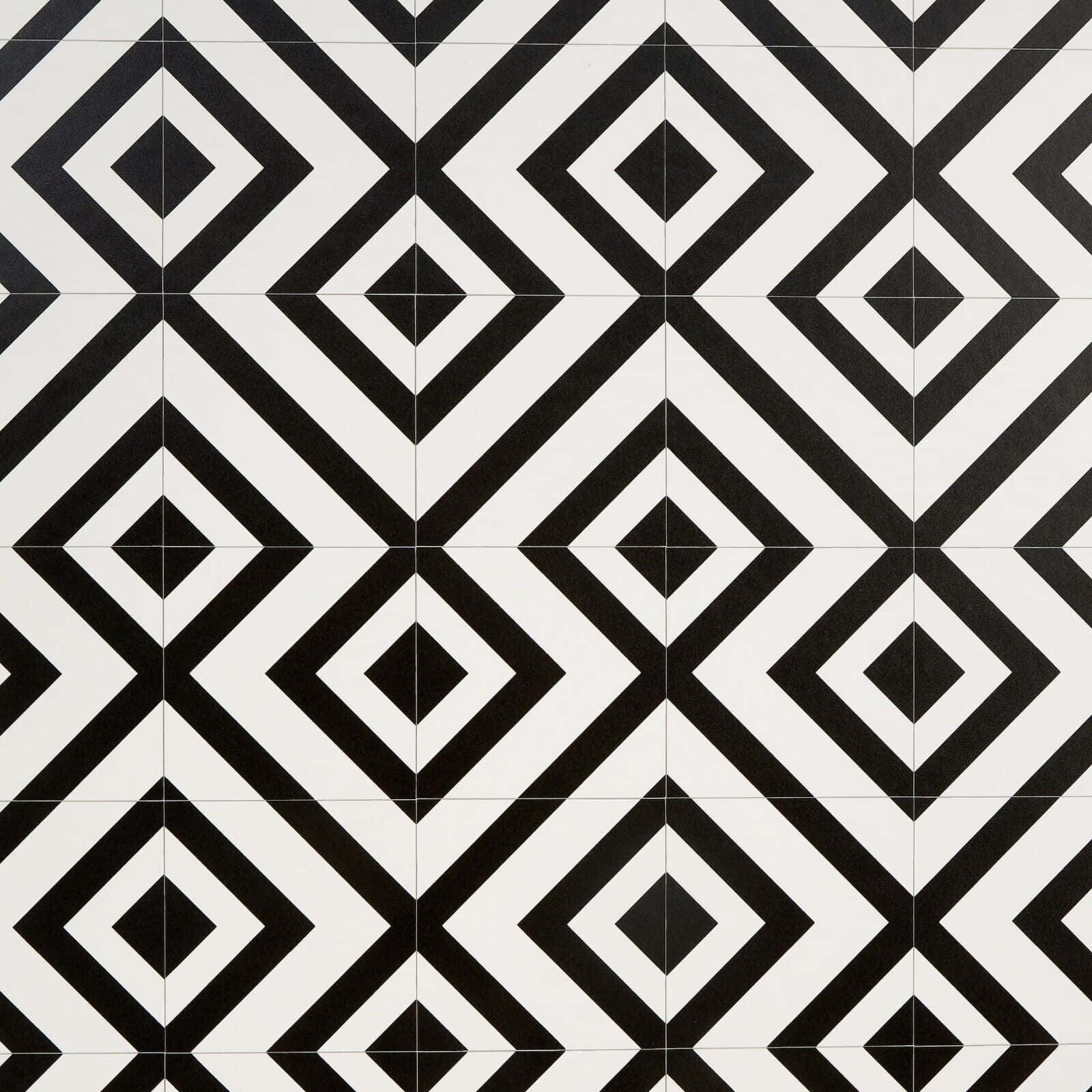 Intriguing Black and White Geometric Wallpaper Wallpaper
