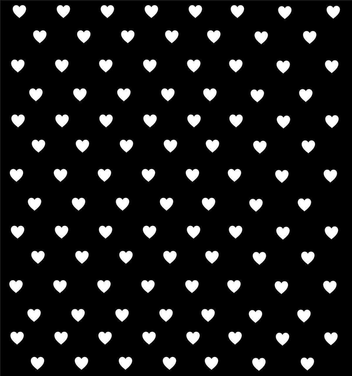 A mesmerizing black and white heart background