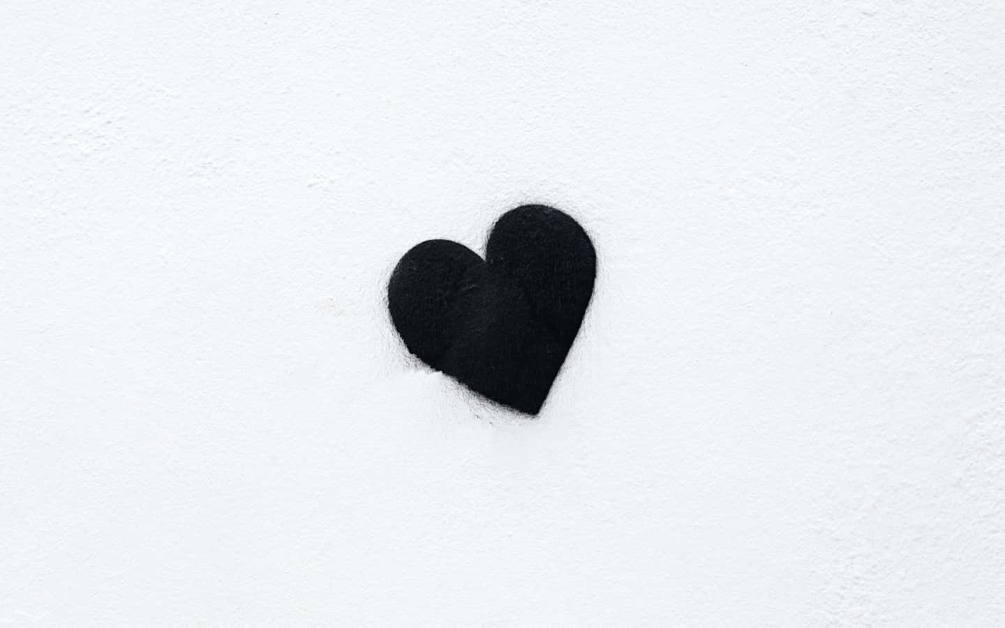 Emotive Black and White Heart Background
