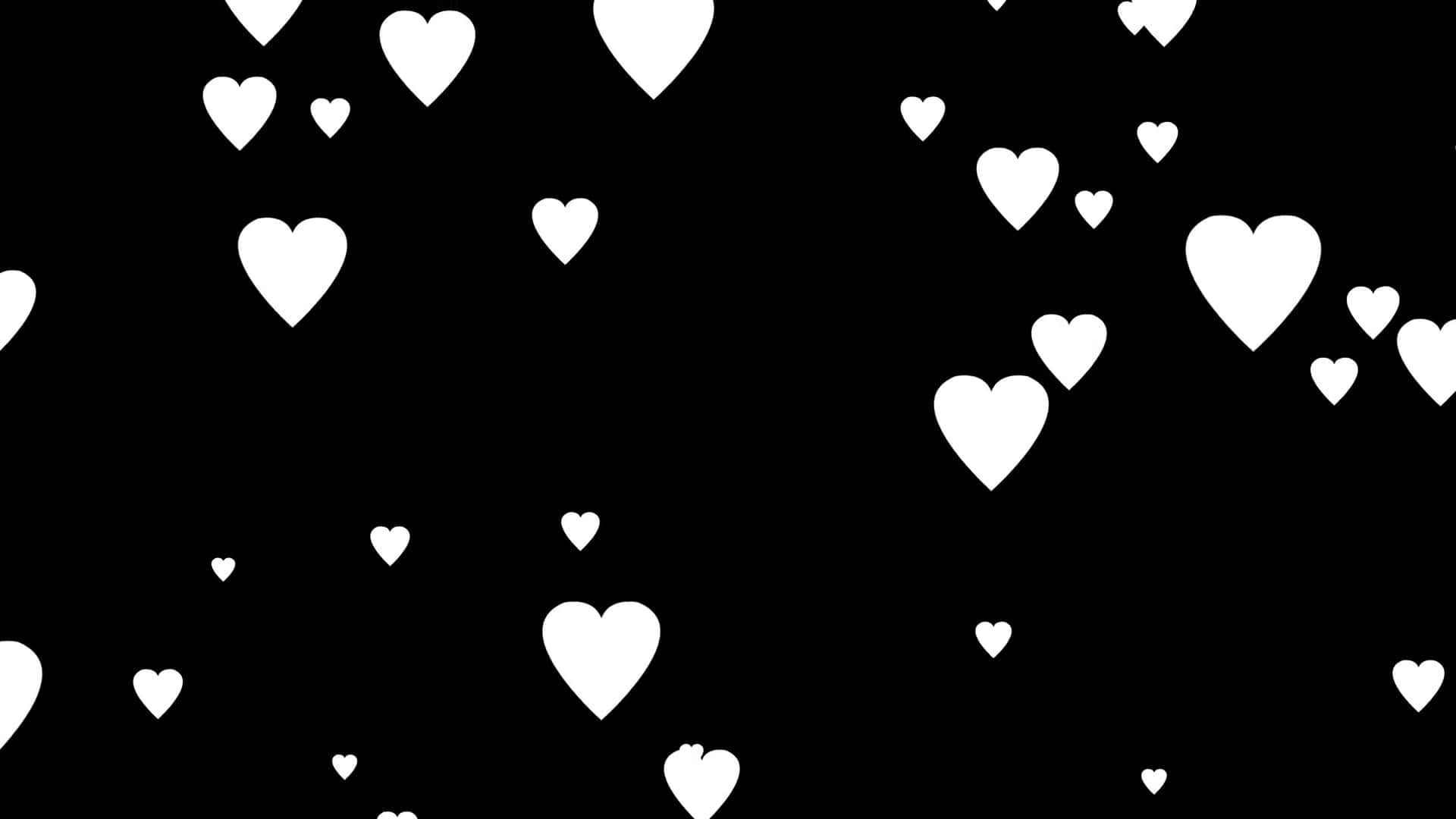 Download Black And White Heart 1920 X 1080 Background | Wallpapers.com