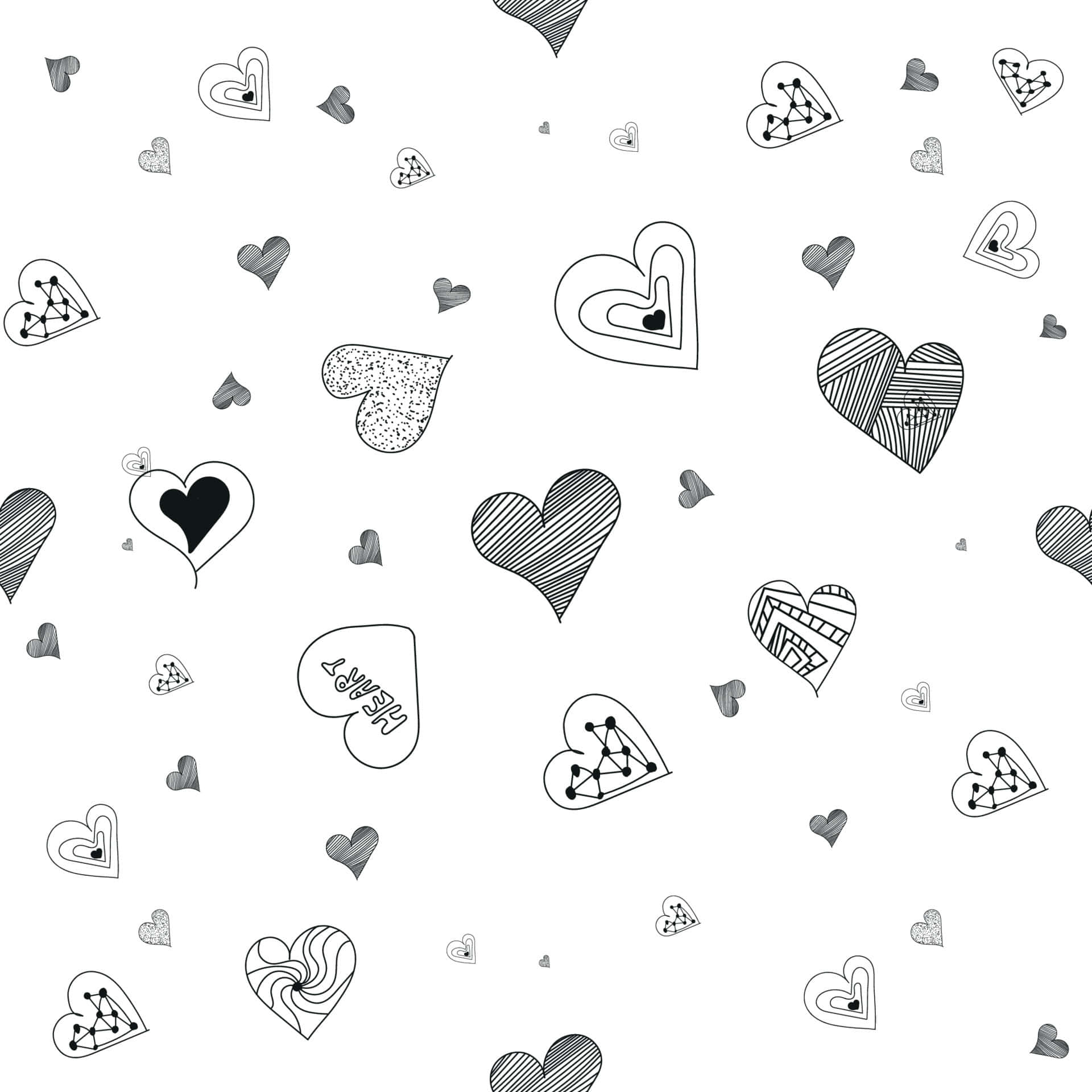 Monochrome Heart on a Textured Background