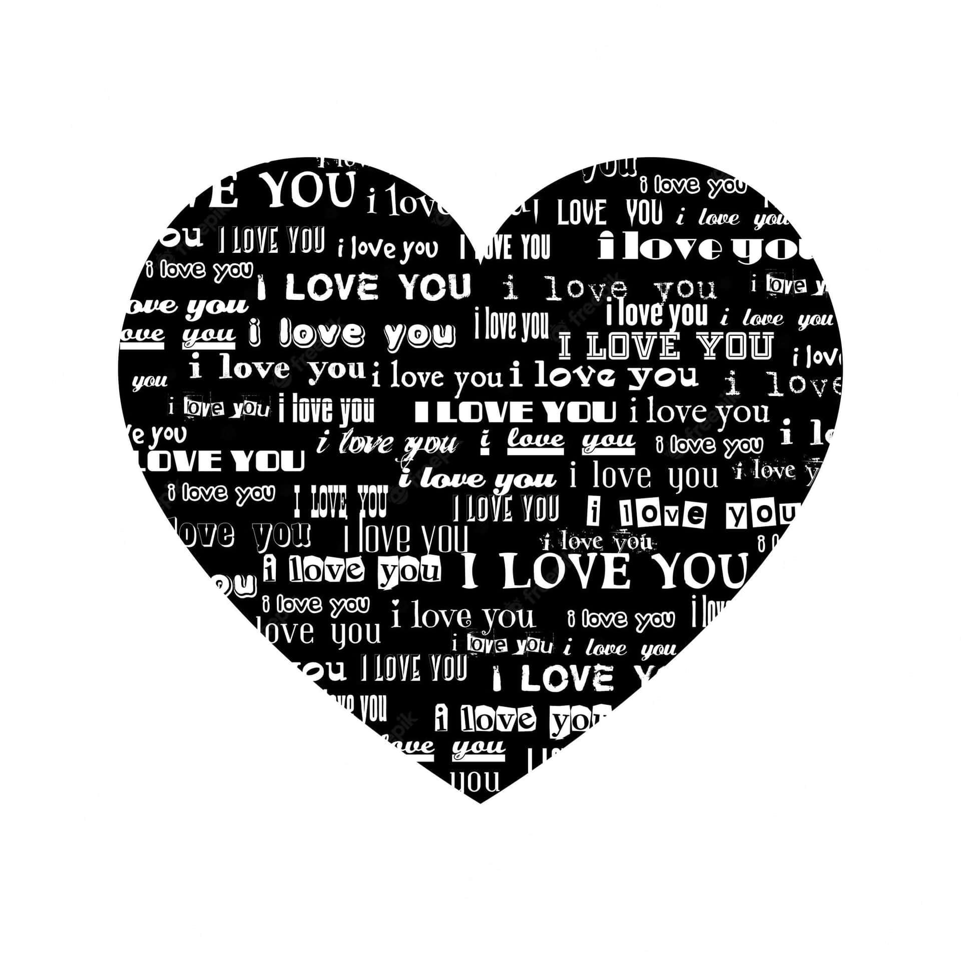 A Beautiful Black and White Heart Pattern Background