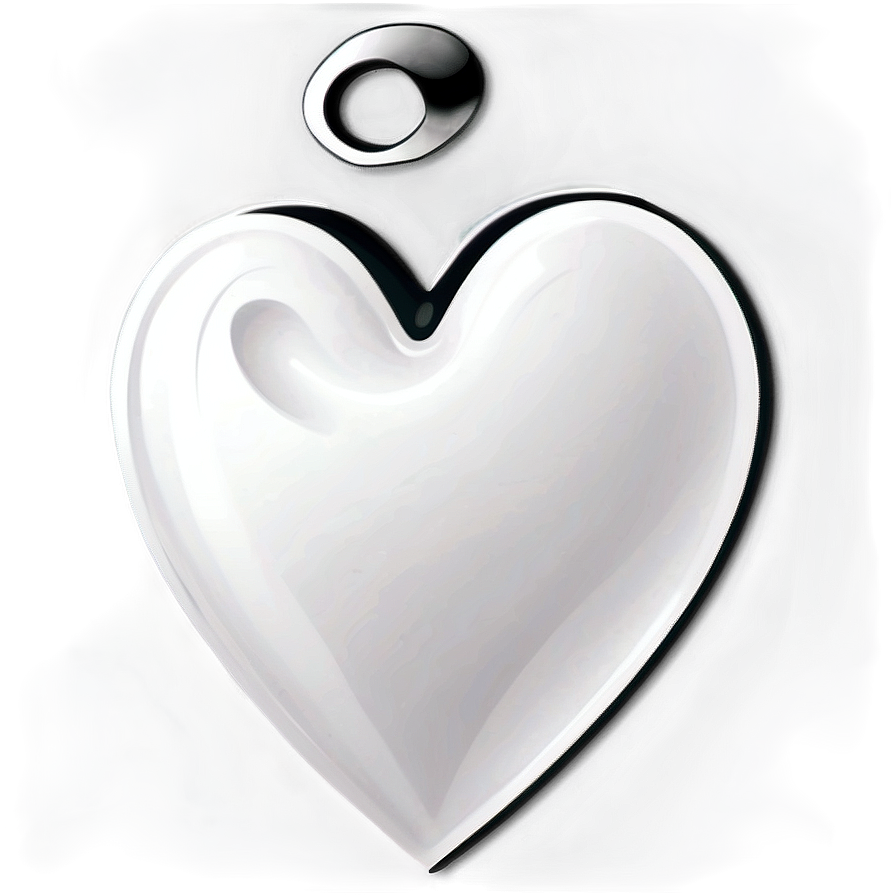 Black And White Heart Clipart Png 71 PNG