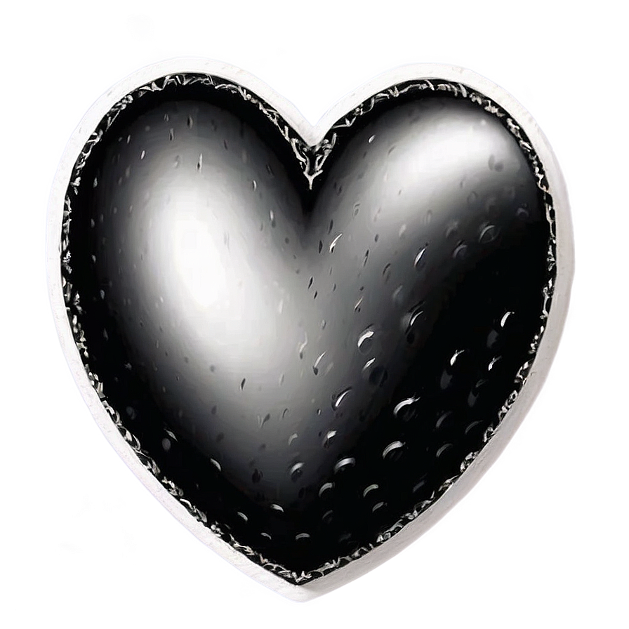 Black And White Heart Clipart Png 99 PNG
