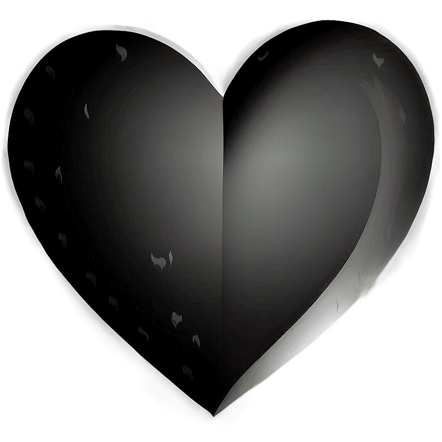 Black And White Heart Clipart Png Iyr62 PNG