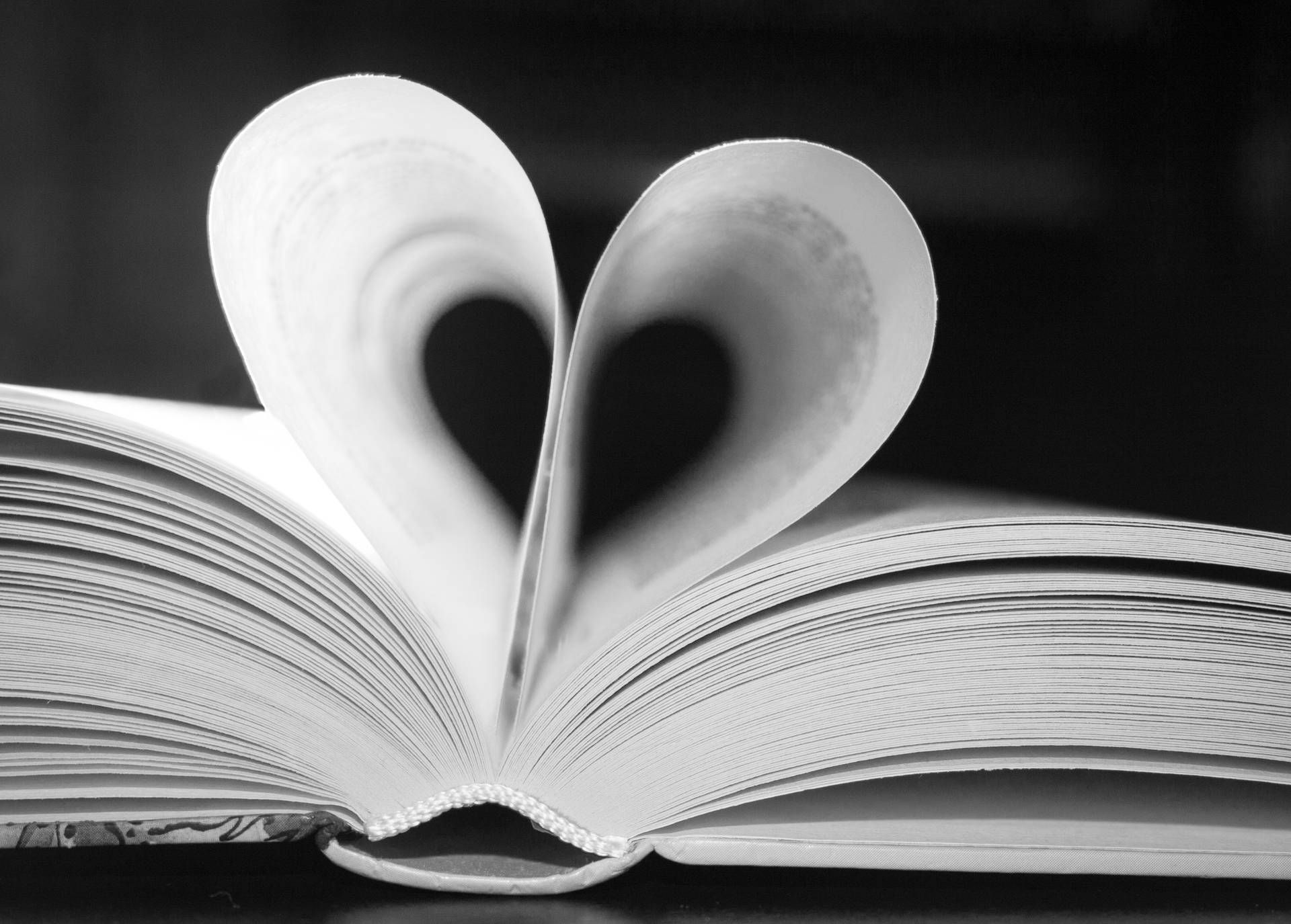 Black And White Heart Pages