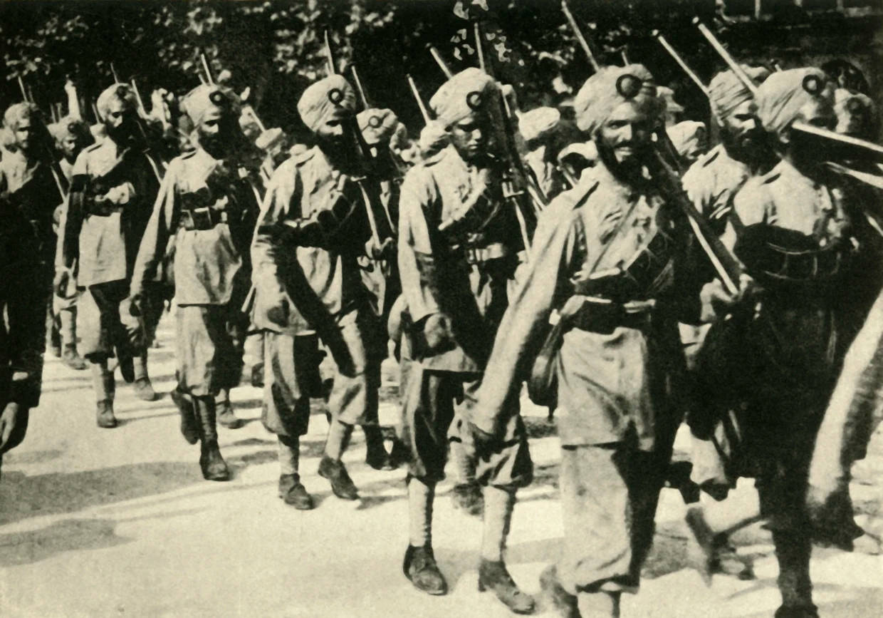 Black And White Indian Soldiers Photo Wallpaper