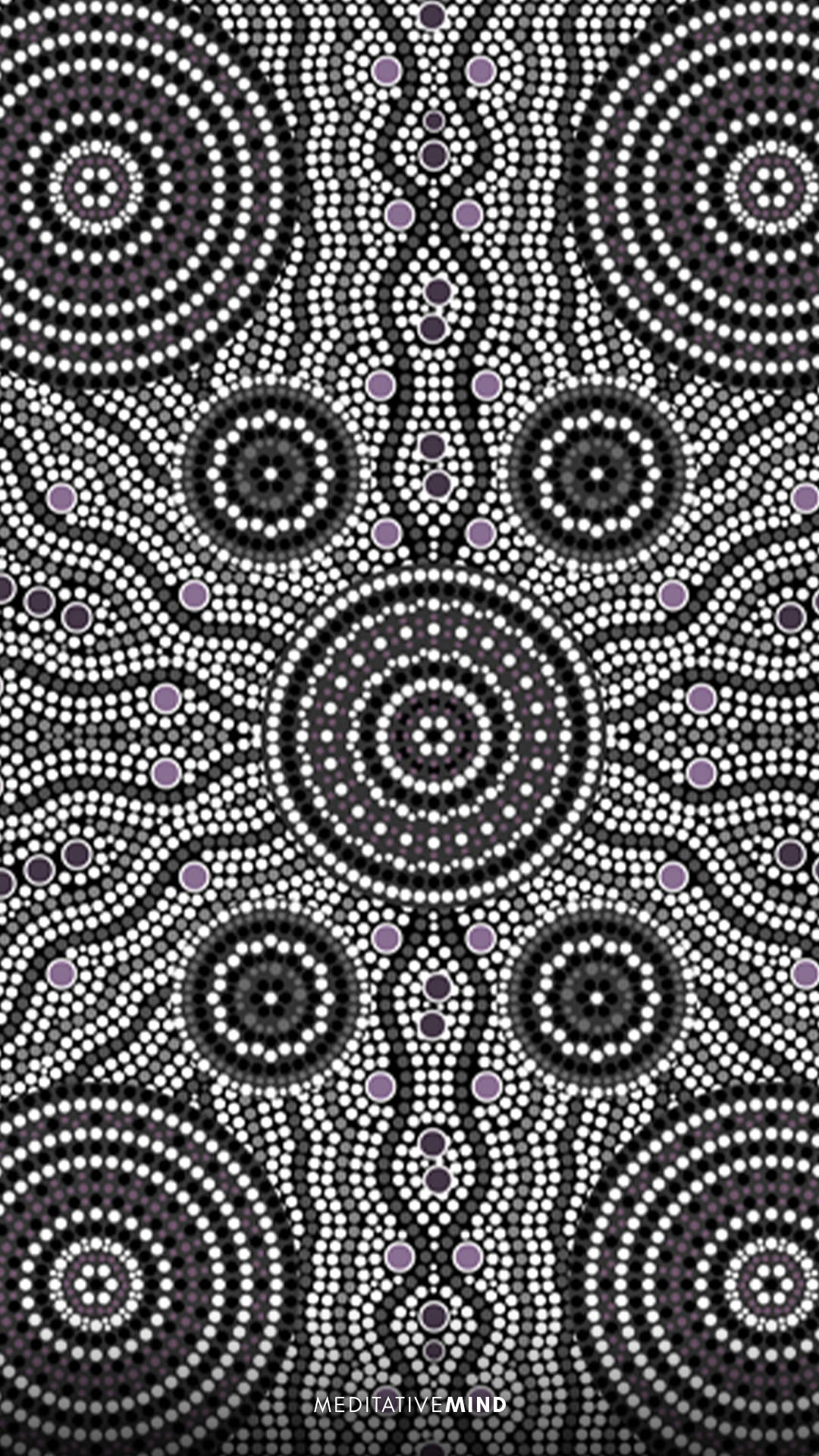 Black And White Indigenous Art Wallpaper