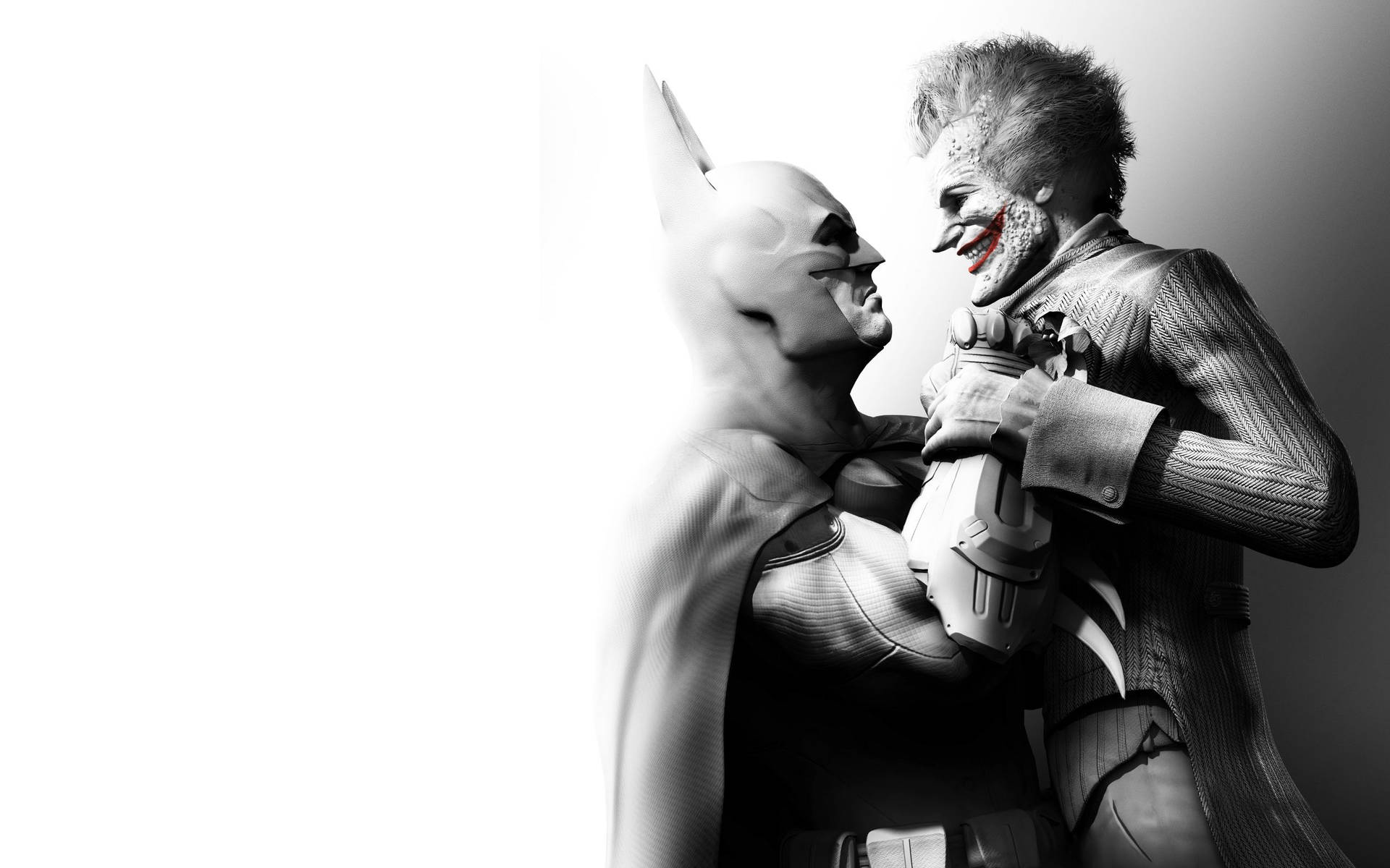 Black And White Joker And Batman Wallpaper
