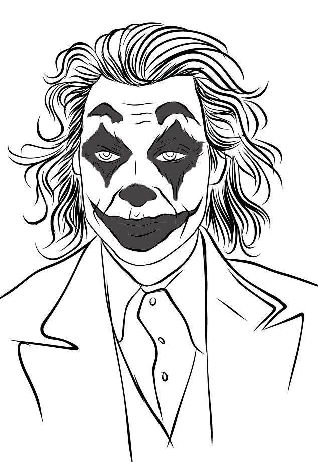 Black And White Joker Art Wallpaper