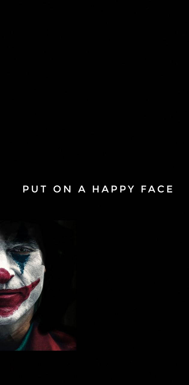 Black And White Joker Happy Face Wallpaper