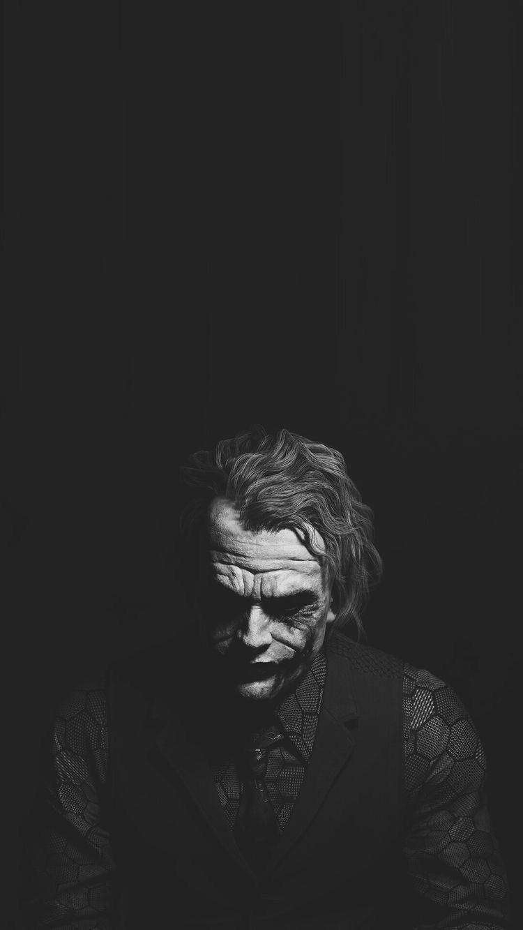Black And White Joker Portrait Wallpaper