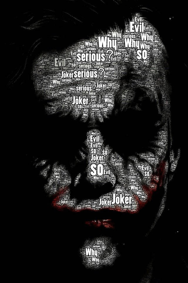 Black And White Joker Quotes Wallpaper