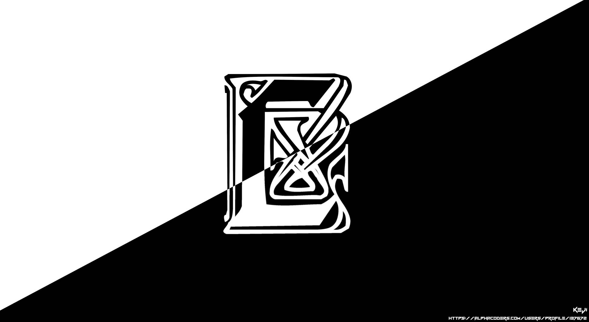 Logo L Lawliet In Bianco E Nero Sfondo