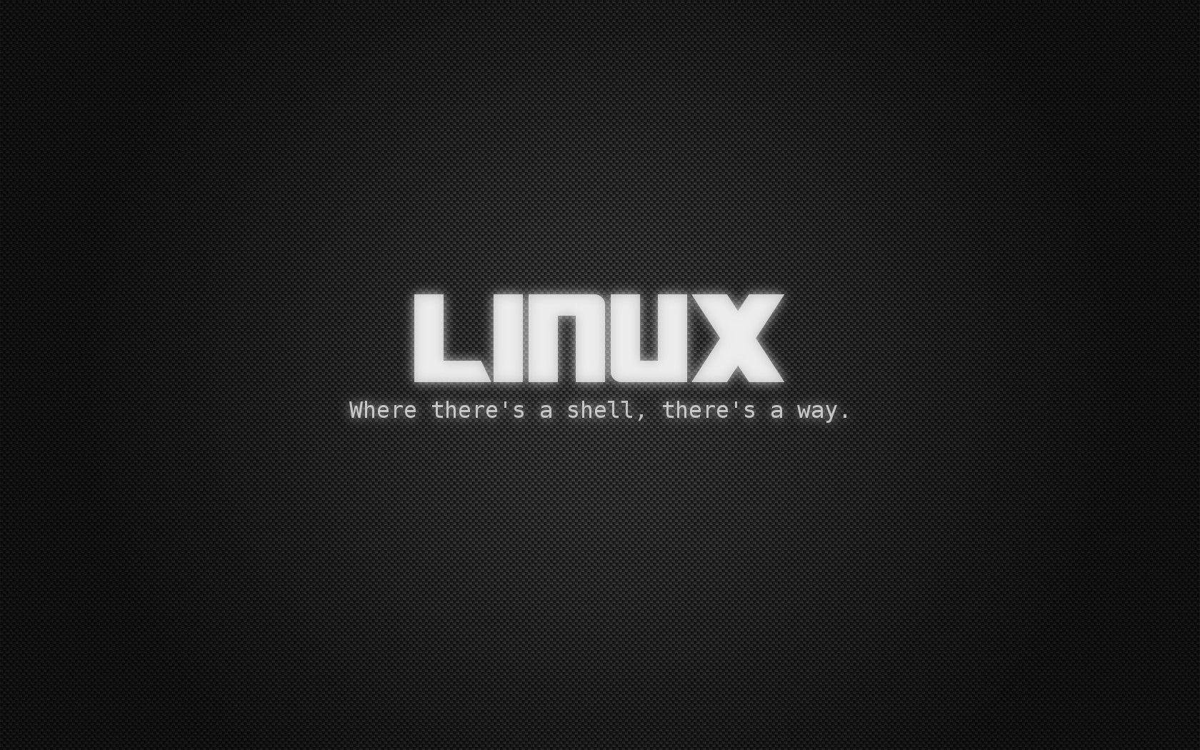 Black And White Linux Desktop Text Logo Wallpaper