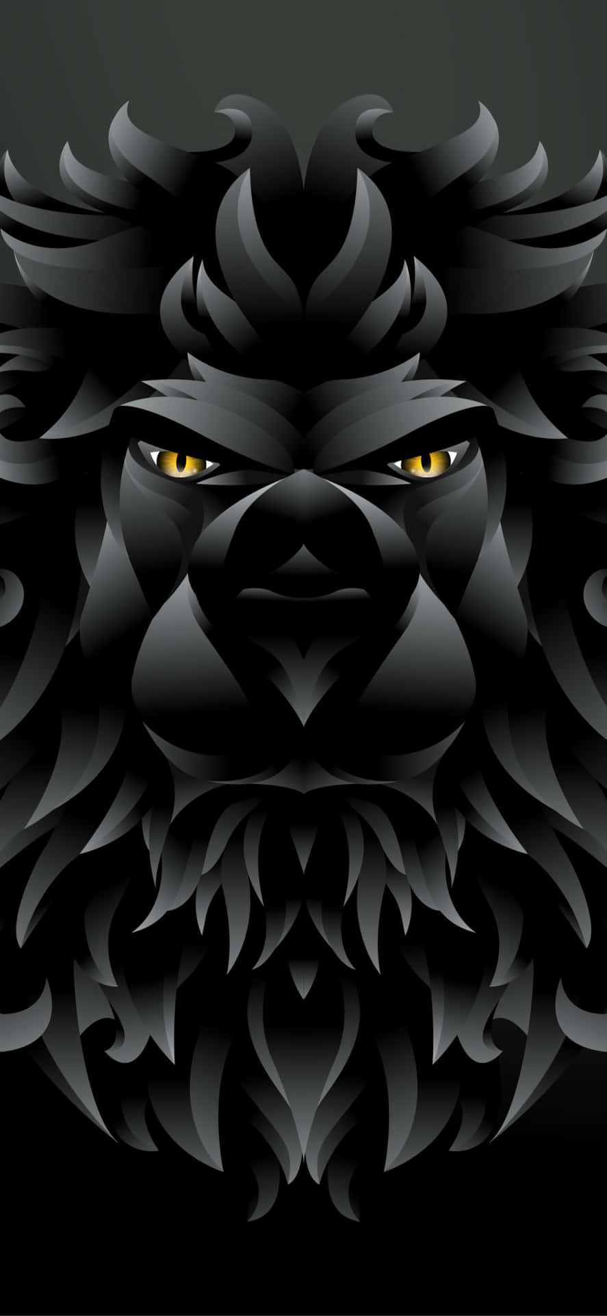 Majestic and regal - A black and white lion Wallpaper