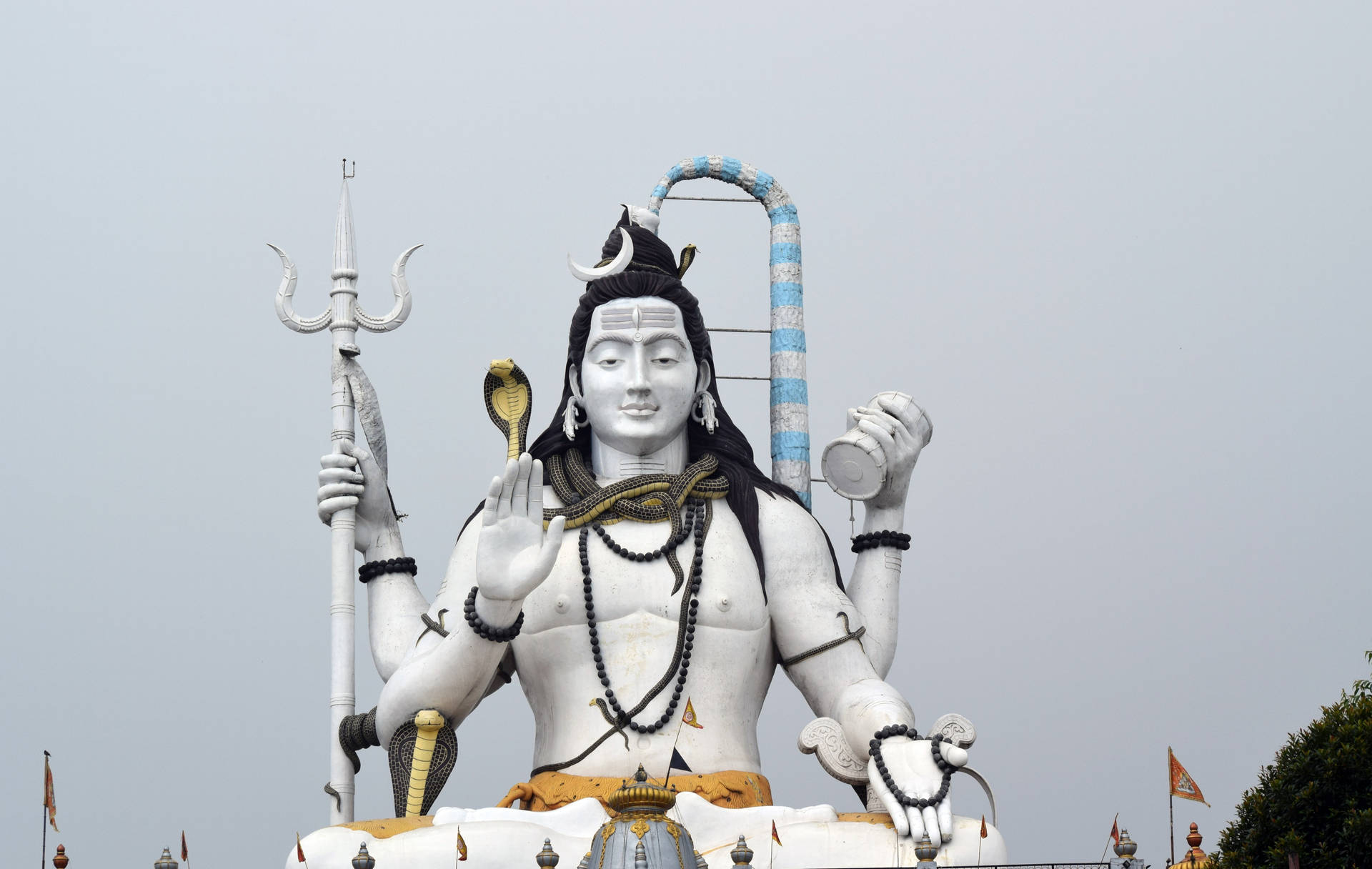 Black And White Lord Shiva 8k