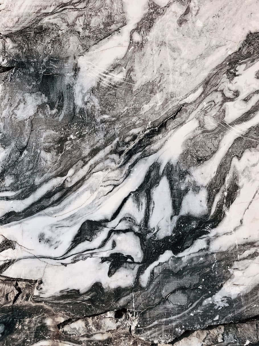 Black And White Marble Wallpaper