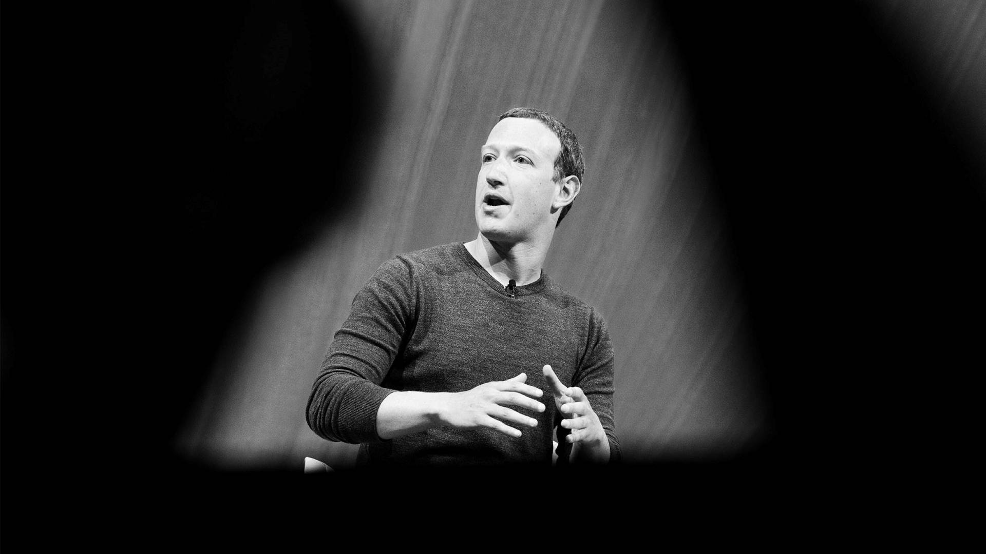 Black And White Mark Zuckerberg Wallpaper