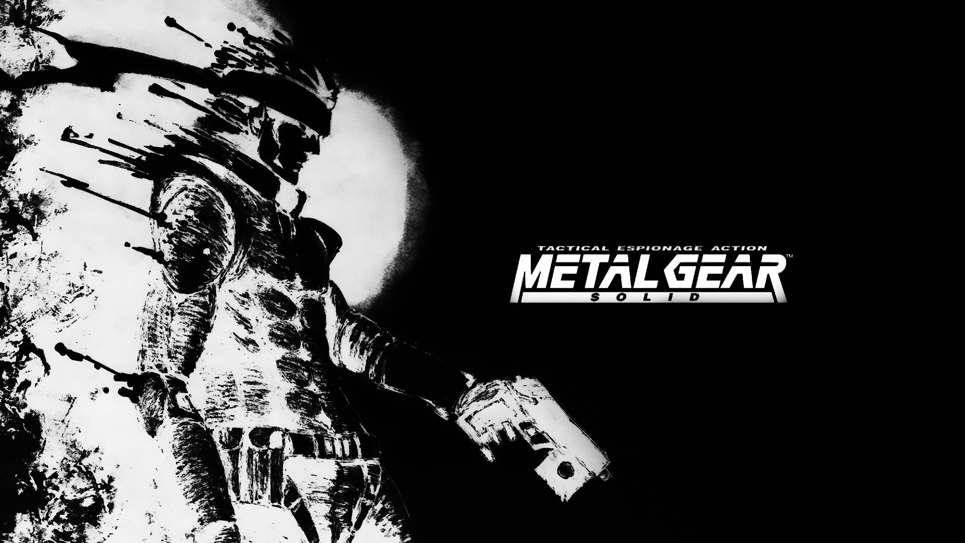 Black And White Metal Gear Solid Wallpaper