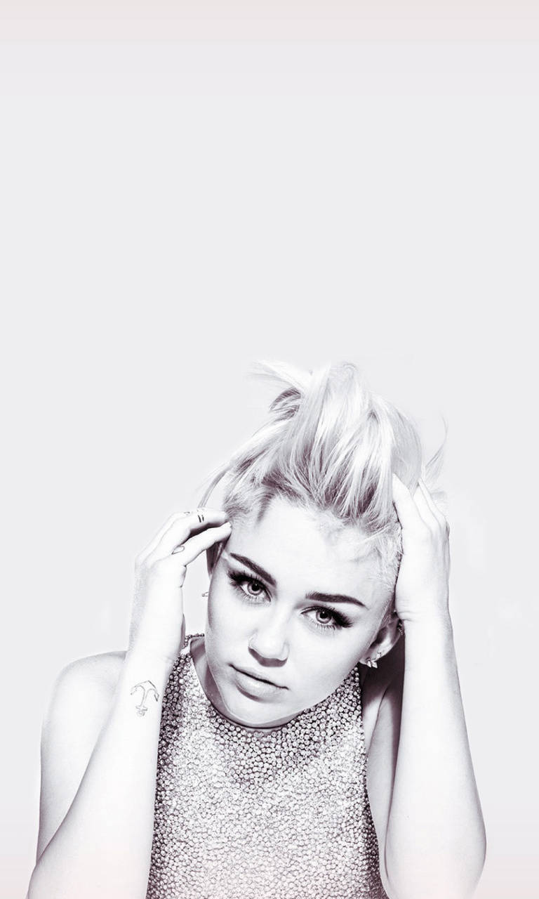 Black And White Miley Cyrus