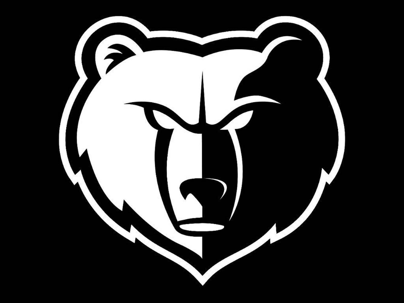 Black And White Nba Memphis Grizzlies Logo Wallpaper