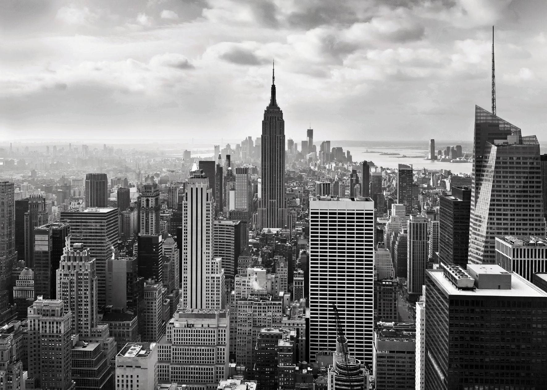 Black And White New York Empire State Building Wallpaper