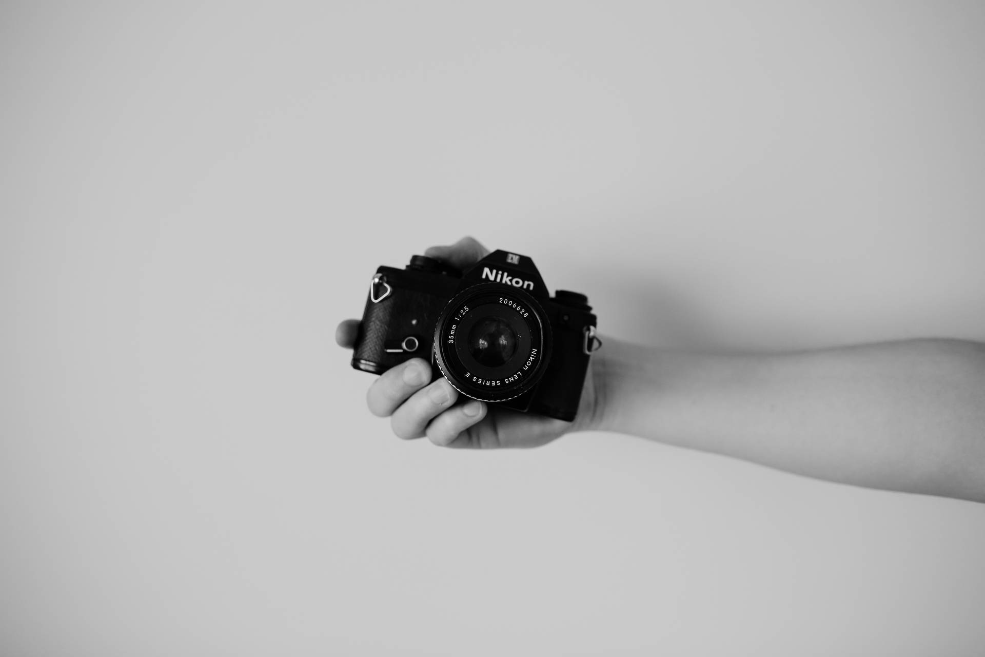 Black And White Nikon Camera Photography