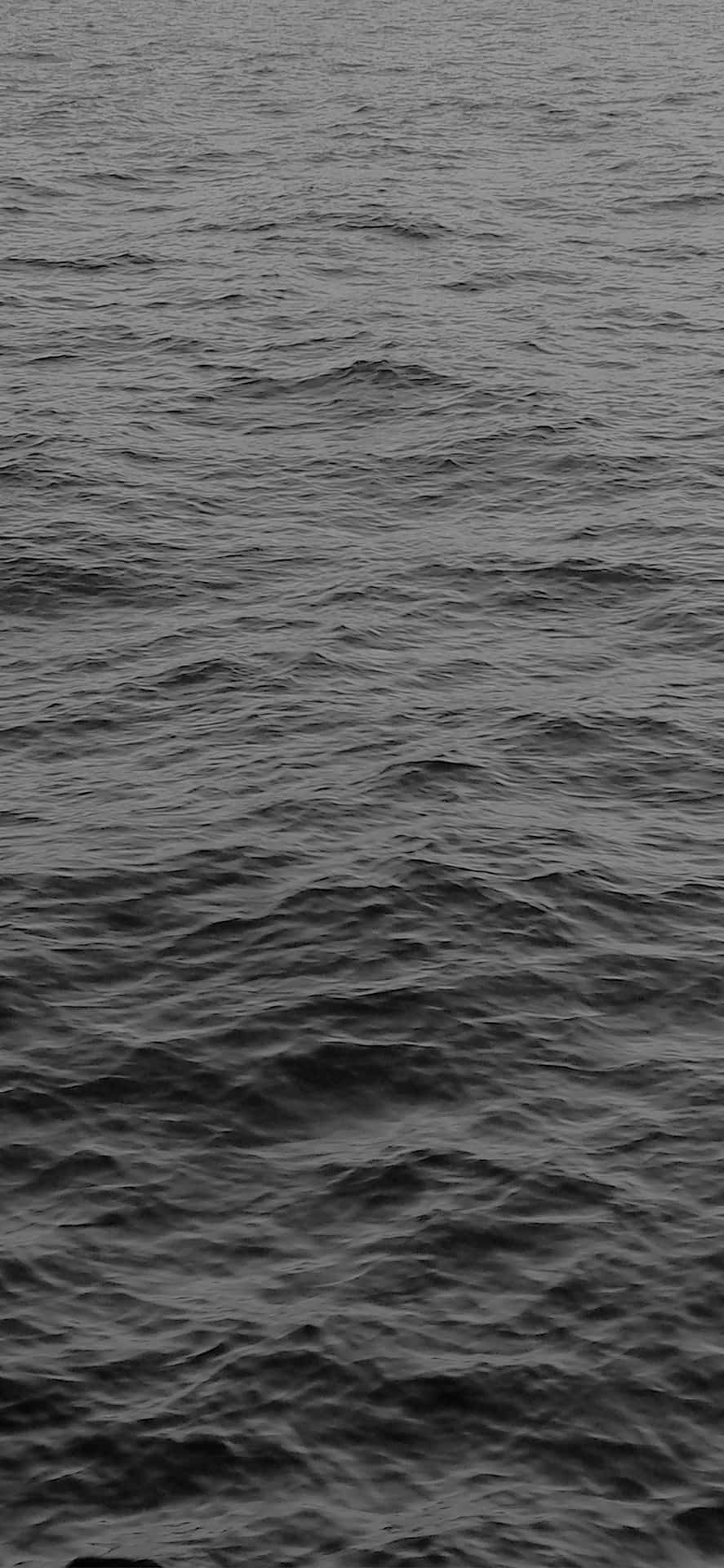 Fondode Pantalla De Océano En Blanco Y Negro 1125 X 2436. Fondo de pantalla