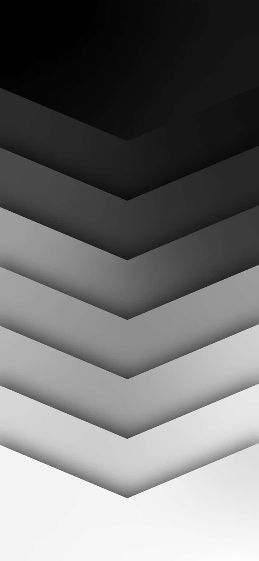 Sort og hvid abstrakt baggrund med et zigzag mønster Wallpaper