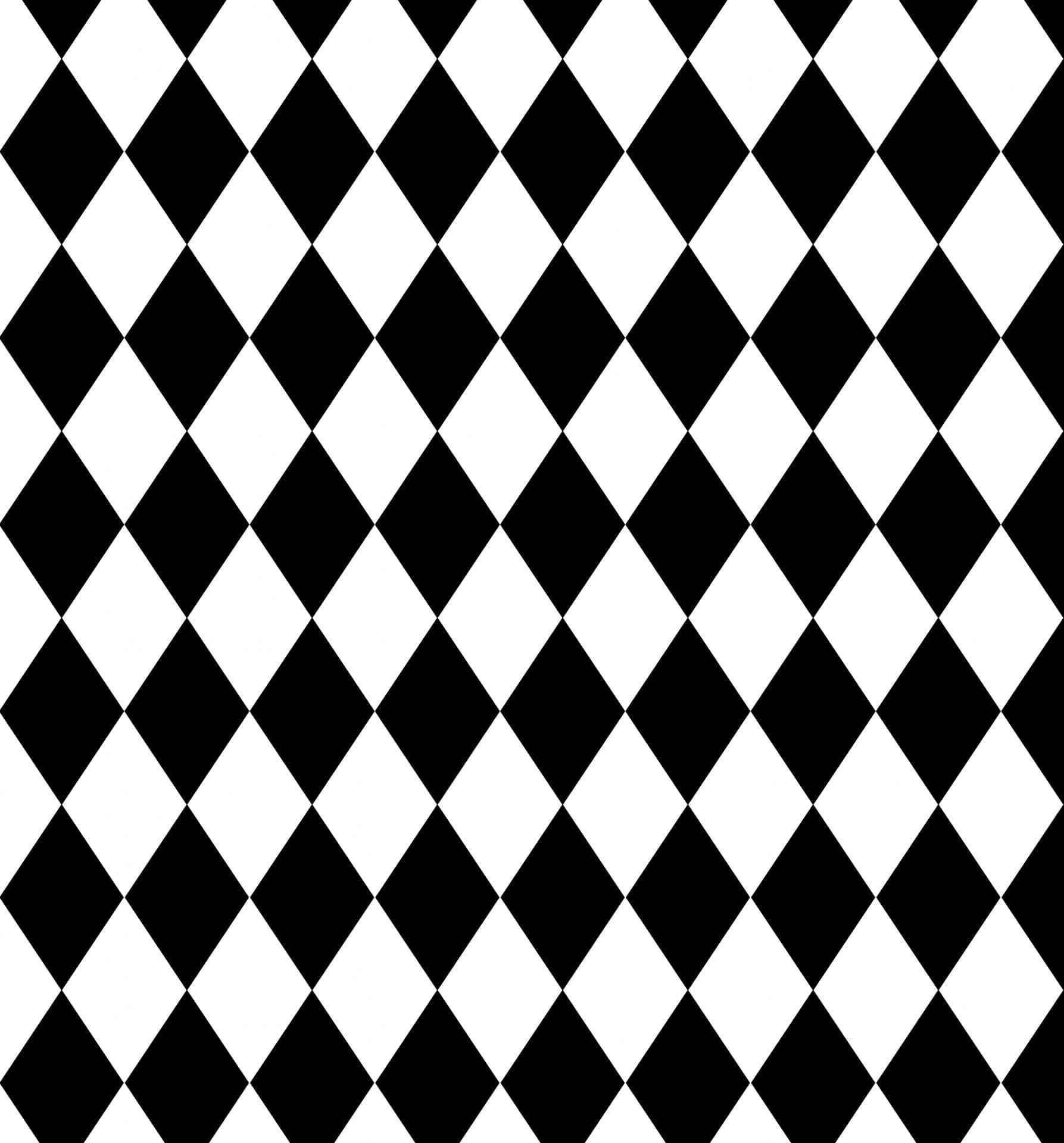 Et sort og hvidt geometrisk mønster Wallpaper