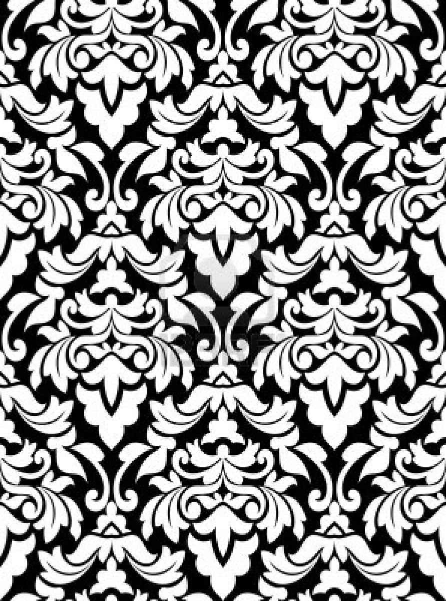 Captivating Intricacy in Black and White Pattern Wallpaper