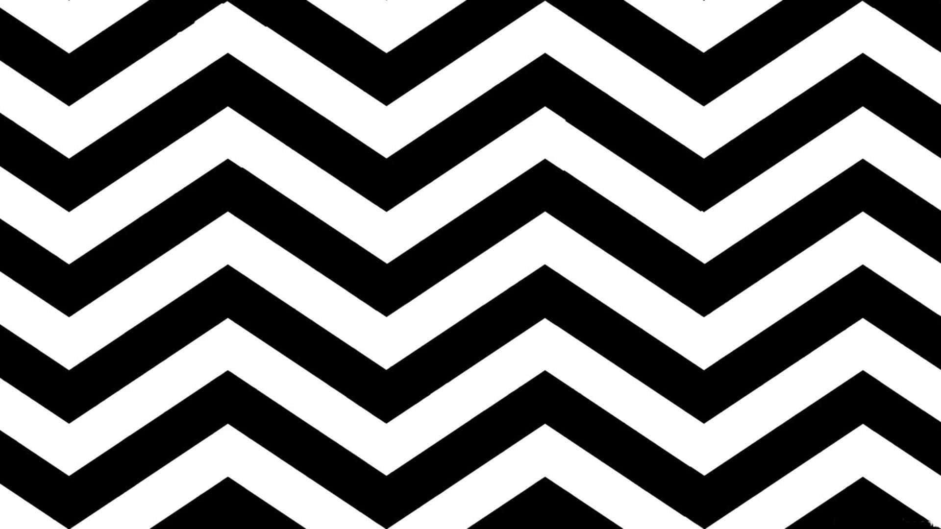 A Black And White Chevron Pattern Wallpaper