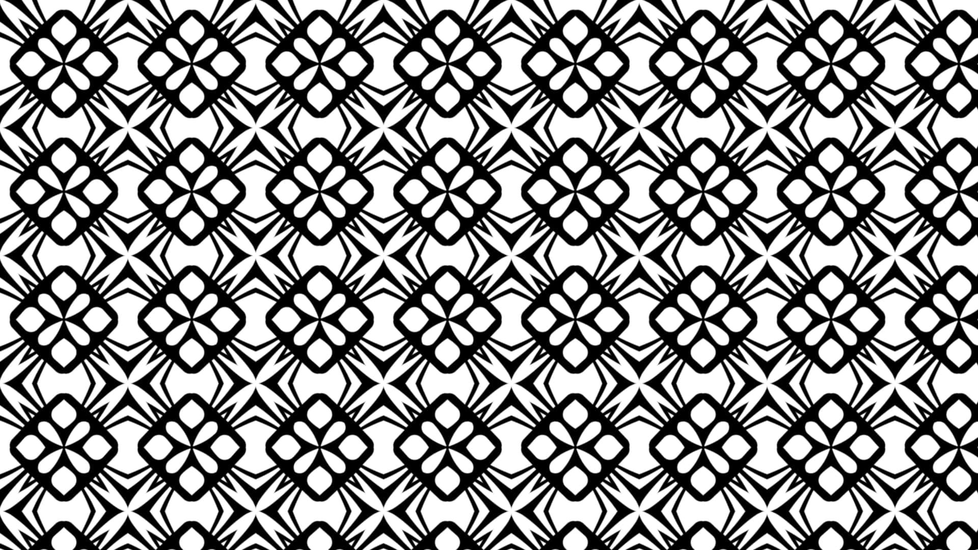 Abstrakt sort-hvid mønster Wallpaper